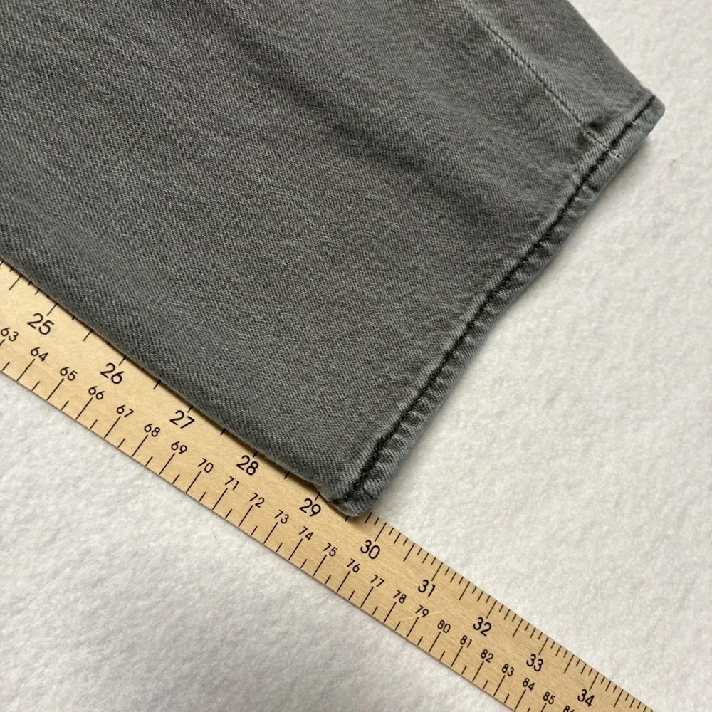 Levi's 501 Jeans Gray Mens‎ 40x 32 Straight Fit Red Tab Denim Button Fly